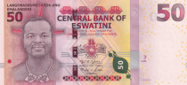 Swaziland 50 Emalangeni Roi Mswati III - 2018 - Série AA