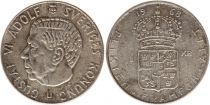 Sweden 1 Krona 1968U - Coat of arms, Gustaf VI - Silver