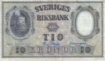 Sweden 10 Kronor - King Gustaf Vasa - 1956 - P.43d