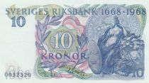 Sweden 10 Kronor Svea - Old Riksbank - 1968 - UNC - P.56
