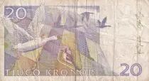 Sweden 20 Kronor - Selma Lagerl&ouml;f - Snow goose - 2007 - P.63c