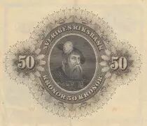 Sweden 50 Kronor - Svea - Gustav Vasa - 1953 - Serial R - P.35af