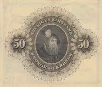 Sweden 50 Kronor - Svea - Gustav Vasa - 1960 - Serial A - P.47b