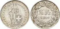Switzerland 1/2 Franc Helvetia - 1944 - B Bern - Silver
