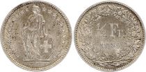 Switzerland 1/2 Franc Helvetia - 1958 - B Bern - Silver