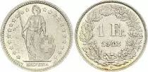 Switzerland 1 Franc Helvetia - 1943 - B Bern - Silver