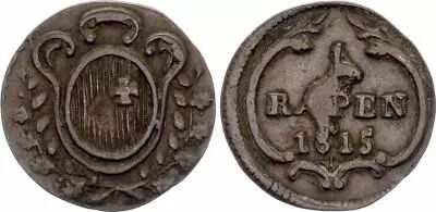 Switzerland 1 Rappen - Canton de Schwyz - 1815