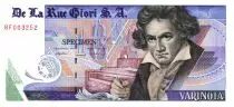 Switzerland 1 Varinota, Test Note - De la Rue Giori - Beethoven - Red Serial