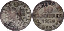 Switzerland 10 Centimes, Canton de Genève - 1839