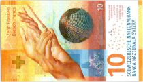 Switzerland 10 Francs Hands of Orchestra conductor - Time -  2017 Hybrid