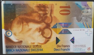 Switzerland 10 Francs Le Corbusier - 2013