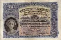 Switzerland 100 F Head of woman - Farmer