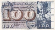 Switzerland 100 Francs - Child - St Martin - 1970 - Serial 69N - P.49l