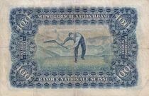 Switzerland 100 Francs 1927 - Woman\'s head, farmer