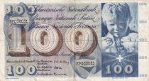 Switzerland 100 Francs Child  St Martin - 18-12-1958 - Serial 22Q