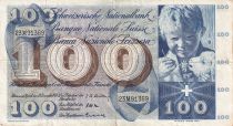 Switzerland 100 Francs Child  St Martin - 18-12-1958 - Serial 23M