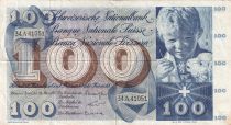Switzerland 100 Francs Child  St Martin - 28-03-1963 - Serial 34A