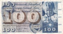 Switzerland 100 Francs Child  St Martin - 28-03-1963 - Serial 40J