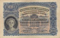 Switzerland 100 Francs Head of woman - Farmer - 16-09-1930 - Serial 6K