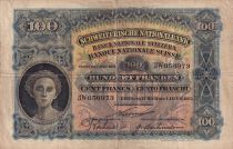 Switzerland 100 Francs Woman\'s head - 01-01-1923 - Serial 3W
