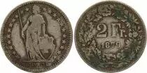 Switzerland 2 Francs Helvetia - 1879 - B Bern - Silver