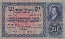 Switzerland 20 Francs Johann Heinrich Pestalozzi  - 11-04-1935 - Serial 7 H