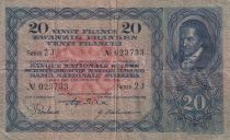 Switzerland 20 Francs Johann Heinrich Pestalozzi  - 21-06-1929 - Serial 2 J