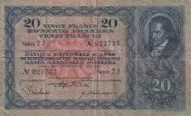 Switzerland 20 Francs Johann Heinrich Pestalozzi  - 21-06-1929 - Serial 2 J