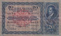 Switzerland 20 Francs Johann Heinrich Pestalozzi  - 21-06-1929 - Serial 2 N