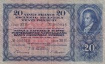 Switzerland 20 Francs Johann Heinrich Pestalozzi  - 28-03-1952 - Serial 30 E