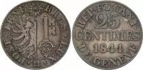 Switzerland 25 Centimes - Canton de Genève - 1844