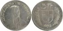 Switzerland 5 Francs Guillame Tell,  Arms - 1923
