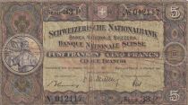 Switzerland 5 Francs William Tell - 16-10-1947 - Serial 33 P