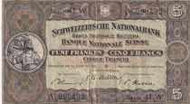 Switzerland 5 Francs William Tell - 20-01-1949 - Serial 41 W