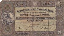 Switzerland 5 Francs William Tell - 22-02-1951 - Serial 49 H