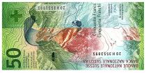 Switzerland 50 Francs - Flower - Mountains - 2015