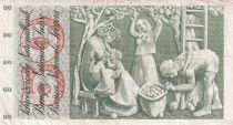 Switzerland 50 Francs - Young girl - Harvesting apple - 07-03-1973 - Serial 42R - P.48m