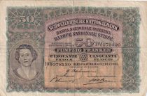 Switzerland 50 Francs Woman\'s head - 12-12-1941 - Serial 10W