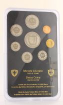Switzerland UNC set of  8 coins - 1 centime to 5 Francs - Berne - 1992