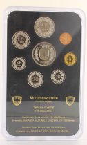 Switzerland UNC set of  8 coins - 1 centime to 5 Francs - Berne - 1994