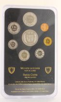 Switzerland UNC set of  8 coins - 1 centime to 5 Francs - Berne - 1995