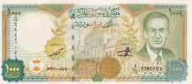 Syrian Arab Republic 1000 Pounds - Hafez Al-Assad - Serial D25 - 1997