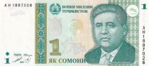 Tadjikistan 1 Somoni - Mirzo Tursunzoda - 1999 - P.14