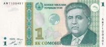 Tadjikistan 1 Somoni - Mirzo Tursunzoda - 1999 (2010) - Série AW - P.14A