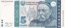 Tadjikistan 5 Somoni - S. Ayni - Tombeau de A. Rudaki - 1999 - NEUF - P.15