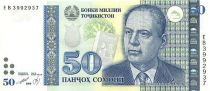 Tadjikistan 50 Somoni B. Gafurov - «Choikhanai Sina»