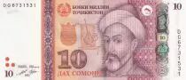 Tadschikistan 10 Somoni - Avicenne - 2021 - Serial DG - P.NEW