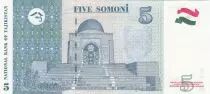 Tadschikistan 5 Somoni - S. Ayni - Shrine of A. Rudaki - 1999 - UNC - P.15