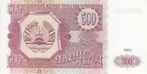Tadschikistan 500 Roubles Parliament