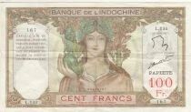 Tahiti 100 Francs - Ruines d\'Angkor - ND (1937-65) - S&eacute;rie L.133 167
